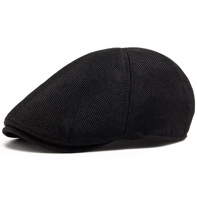 New Summer Linen Beret Men Sun Visor Flat Hat Women Fashion Berets Breathable Newsboy Cap Luxury Vintage Caps Unisex New Summer Linen Beret Men Sun Visor Flat Hat Women Fashion Berets Breathable Newsboy Cap Luxury Vintage Caps Unisex